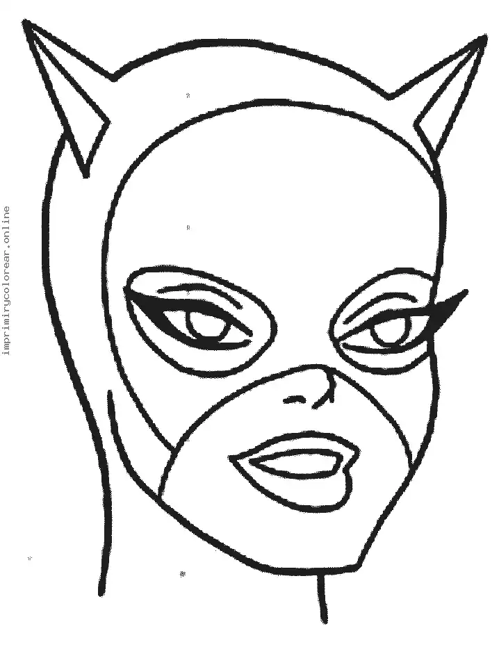 Catwoman Para Colorear Descargar E Imprimir